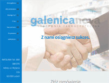 Tablet Screenshot of galenicanova.pl